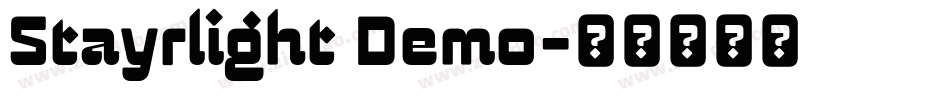 Stayrlight Demo字体转换